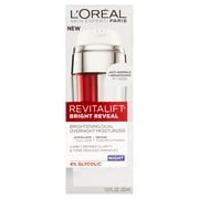 L'Oréal Paris Revitalift Anti-Wrinkle & Brightening Dual Overnight Moisturizer, 1.0 Fl. Oz.