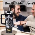 thumbnail image 5 of Gifts for Son - 30 oz Stainless Steel Tumbler with Handle and Straw - To My Son Birthday Gifts from Mom Dad, Graduation Christmas Gifts for Grown Son, Adult Son Gift Ideas, 5 of 5