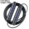 thumbnail image 2 of Skipping Rope Tangle-Free SpeedCable and Memory Foam Handles for Exercise Endurance Training - Black blue, 2 of 5