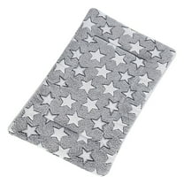 Dog Bed Crate Pad Ultra Soft Pet Bed with Cute Star Print Washable Crate Mat for Large Medium Small Dogs Reversible Fleece Dog Crate Kennel Mat Cat Bed Liner 19.3 x 12.6 Inch