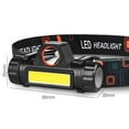 thumbnail image 2 of 2 Pcs Rechargeable Cob Head Light Lamp,led Head Light Lamp Flashlight,adjustable Head Light Lamp,fo, 2 of 4