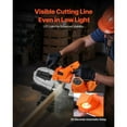 thumbnail image 5 of KFFKFF 20V Cordless Portable Band Saw, 2.56-Inch Cutting Depth, 360W Brushless Motor, Compact Design with Hang Hooks, Adjustable Speed 0-192 m/min, Suitable for Metal and Wood Cutting (Tool Only), 5 of 9
