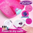 thumbnail image 4 of Kit de spa para pies y uñas Golray para niños de 5 a 12 años con bolsa de almacenamiento, 4 of 7