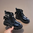 thumbnail image 3 of NOKIO Girls Snow Boots Winter Warm Ankle Boots Side Zip Design, Non-Slip Lace-Up Outdoor Princess Style Boots, 3 of 6