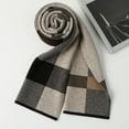 thumbnail image 6 of Qudderr Wool Scarf for Men Tartan Warm Plaid Scarf Lightweight Men's Fall Winter Long Scarves, 6 of 8