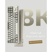 Keychron C1 Pro 8K QMK Wired RGB Hot Swappable Custom Mechanical Keyboard TKL, Red Switch