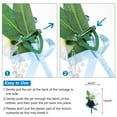 thumbnail image 3 of 20pcs Navy Blue Boutonnieres for Men, Artificial Flower Pocket Corsage for Wedding Party, 3 of 7