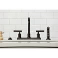 thumbnail image 3 of Kingston Brass FB2145CML Manhattan Two-Handle 2-Hole 8" Centerset Kitchen Faucet in Oil Rubbed Bronze, 3 of 7