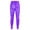 Purple, variant on Little Girls' Metallic Color Shiny Stretch Leggings