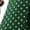 Green, variant on Women Casual Midi Maxi Dresses Polka Dot Print Short Sleeve V Neck Elastic Waist Boho Beach Dress Green S