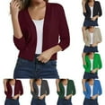 thumbnail image 4 of Vedolay Women's Cardigans Long Sleeve Sweaters Knit Cardigan Coats Jacket Coat Dark Gray,S, 4 of 5