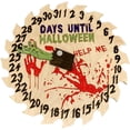 thumbnail image 2 of Calendario de Halloween con forma de reloj, cuenta regresiva de 31 días para la ventana de la puerta principal del hogar (B), 2 of 2