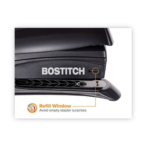 "Inspire Spring-Powered Full-Strip Stapler, 20-Sheet Capacity, Black | Bundle of 5"