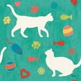 thumbnail image 2 of Charron, Veronique 26x26 White Modern Wood Framed Museum Art Print Titled - Otomi Cats Step 04E, 2 of 4