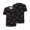 thumbnail image 6 of Rocae Neon Dinosaur for Breathable Men's Baseball T-Shirt Fashionable Casual Baseball Jersey, Moisture-wicking Sportswear Medium, 6 of 9