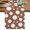Brown, variant on Yellow Polka Dot Table Runner, Color Point Abstract Art Washable Table Runners for Kitchen Dining Cafe Decor, Dresser Scarf Holiday Decorations 13x36 Inch