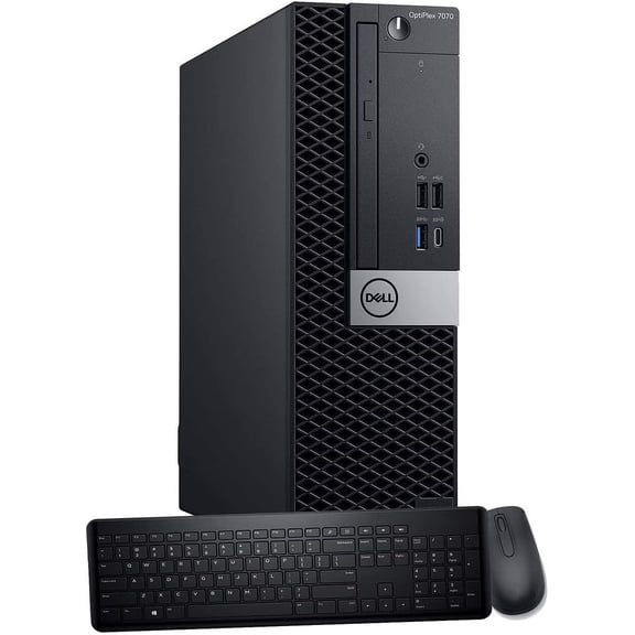 Restored Dell OPTIPLEX 7070 Desktop PC, Core i7-9700 up to 4.70GHz, 16G RAM, 512G NVMe SSD, Keyboard Mouse, WiFi, Windows 11 Pro