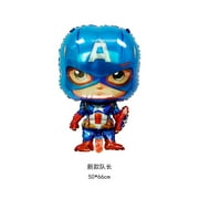 Children's Cartoon Hero Series Aluminum Film Decorative Balloon Superman Captain America Birthday Party Banquet Arrangement