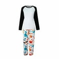 thumbnail image 3 of TIMIFIS Pyjamas d'Halloween pour Famille pour Femmes/hommes Ensembles Assortis de Pjs de Vacances d'Halloween 2 Pcs Combinaison de Pyjama Toile d'Araignée Fantômes Citrouille Squelette Haut et Pantalon Tenue de Maison Hiver, 3 of 6