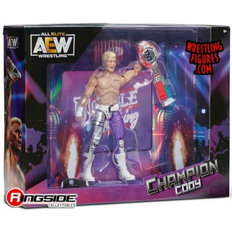 AEW Ring Action Figure Con Cody Rhodes Unrivaled - Esclusiva UK - Dimensioni Ring 35,6x35,6 Cm - 4