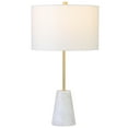 thumbnail image 5 of Evelyn&Zoe Killian 25.5" Modern Marble and Metal Table Lamp with White Drum Fabric Shade, 5 of 7