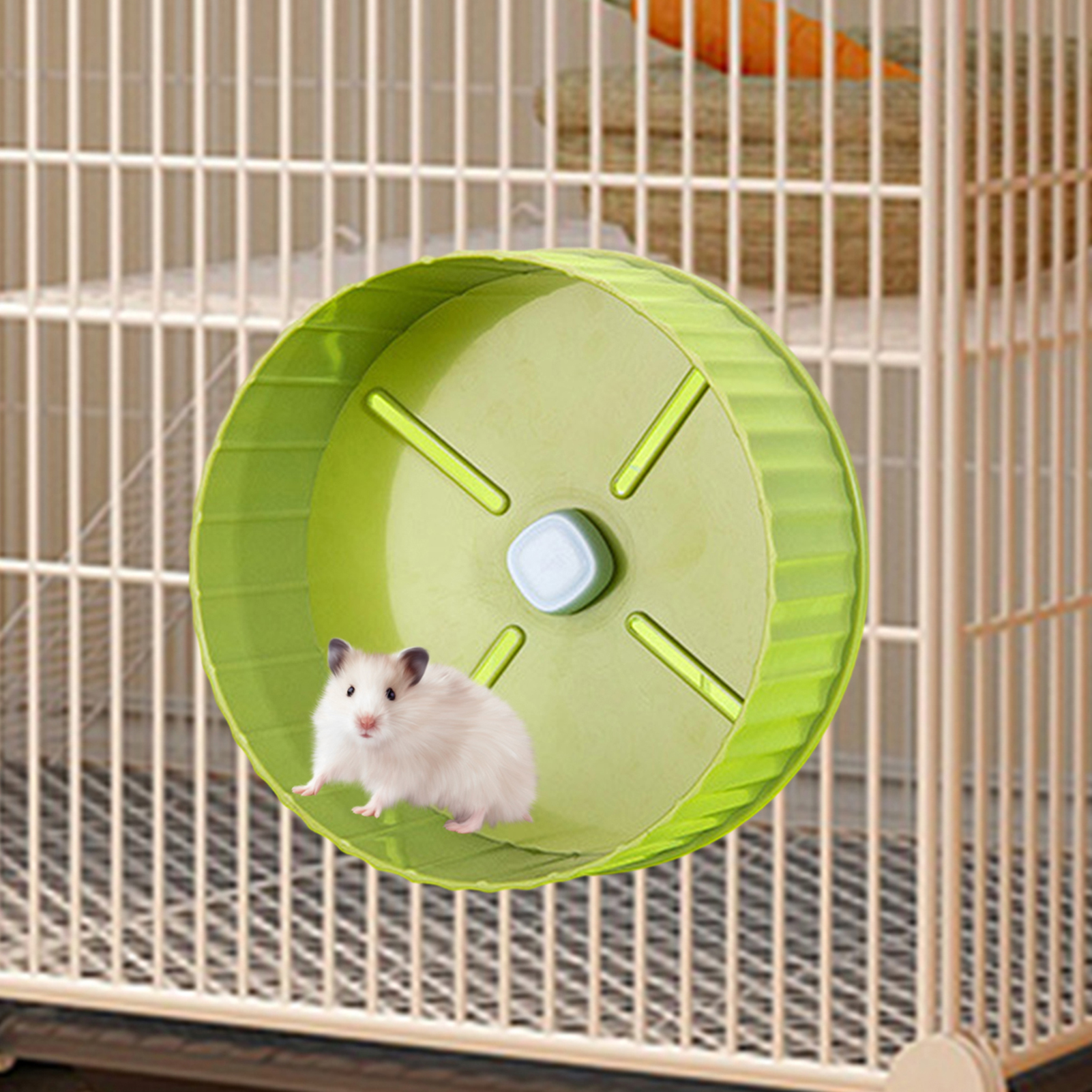 Shebeky Hamster Wheel Silent Hamster Running Wheel Easy to Install ...