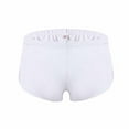 thumbnail image 2 of Pounoo New Boxers for Men Ring Panties Fashion Breathable Nylon Mesh Thong Cool and Comfortable B Oxers Comfortable Mens Boxers Briefs Men's New Arrivals Underpants White, 2 of 4