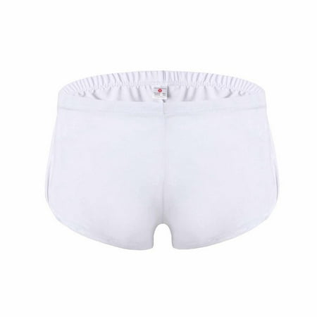 HUPOM Seamless Underwear For Women Womens Silk Panties Medium waist Comfort Waist Solid Boxer Briefs White M