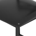 thumbnail image 4 of Sillas de barra modernas con respaldo, taburetes altos con respaldo tapizados en cuerina, estructura metálica resistente y reposapiés cómodo, ideales para cocina, isla, comedor o cafetería, 4 of 6