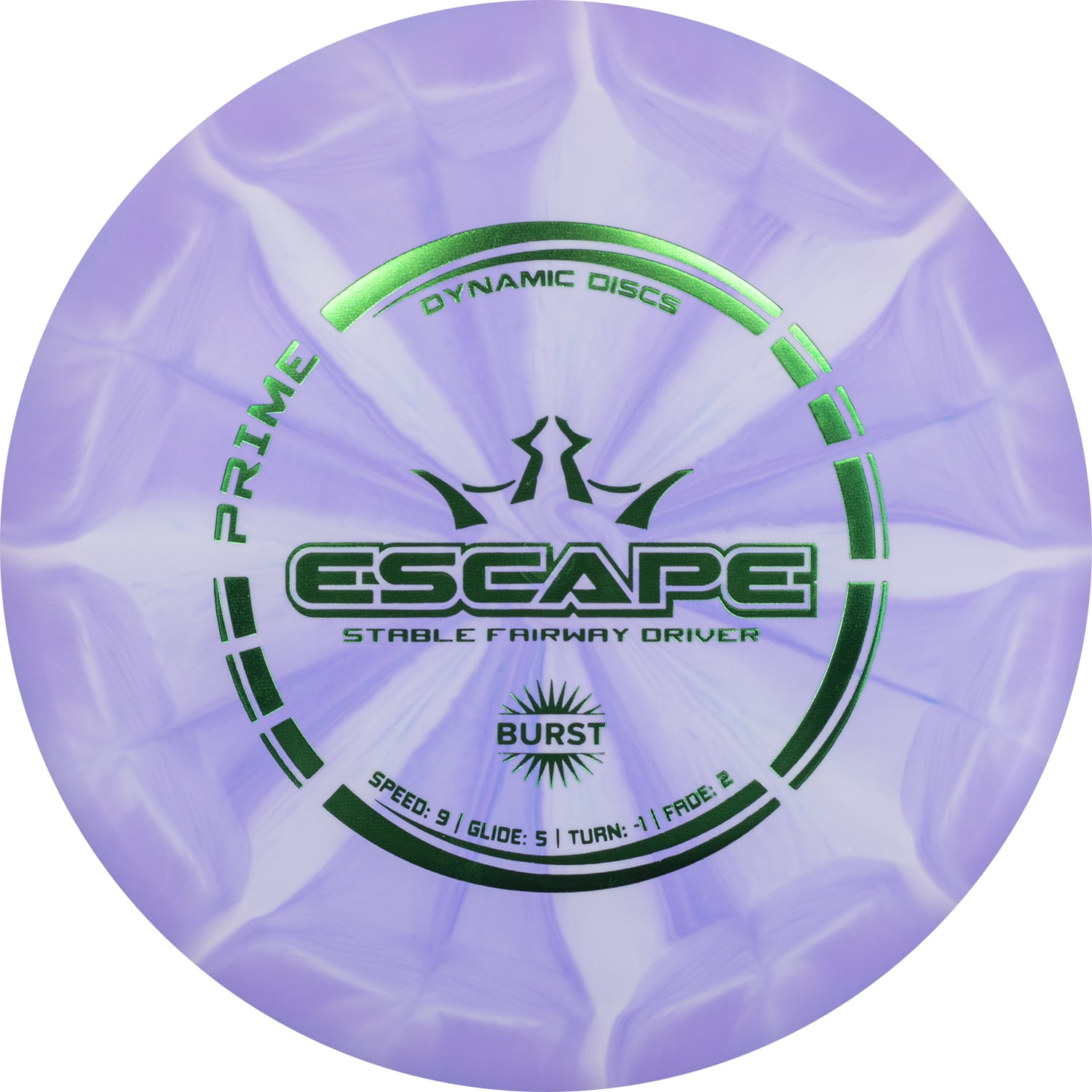 Dynamic Discs Prime Burst Escape Disc Golf Driver (Purple)