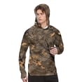 thumbnail image 2 of WTOBBY Men's Camouflage Fashion Hoodie with Long Sleeve SPF/UV Sun Protection, Protective Shirt for Outdoor Activities, Quick-Dry and Comfortable ,Brown 2XL, 2 of 4