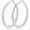 Silver-35mm, variant on YOUNGYUE Silver Plated Hoop Earrings for Women, Hypoallergenic Lightweight Big Thick Silver Hoop Earrings, Jewely Gifts