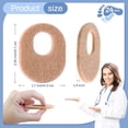 thumbnail image 2 of Soft Felt Callus Pads Oval Shape Cushion Pads for Toes and Feet Reduce Pain Pressure and Friction from Shoes, 24 Pcs, 2 of 7