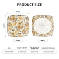 thumbnail image 5 of Haiem Hippie Bee Honeycomb Printed Square Couch Cushion Covers, Floral Sofa Cushion Covers Replacement, Stretch Couch Covers for Couch-16.9in, 5 of 8