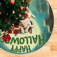 thumbnail image 5 of RMDQTR Festive Christmas Tree Skirt35.4x35.4in - Holiday Home Decor for Xmas Party Black Cat's Halloween, 5 of 6