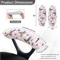 thumbnail image 6 of SCRAWLGOD 3 Pieces Washable Office Chair Slipcover with Armrest Covers Crease Resistant Gaming Chair Protector Universal Desk Chair Seat Cover, Hummingbird Heart Butterfly, S, 6 of 7