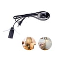 thumbnail image 3 of E12 Interruptor de atenuación Línea de lámpara de sal Cristal Línea de conexión de lámpara de sal con enchufe de EE. UU. (Negro), 3 of 7
