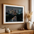thumbnail image 4 of Houston Skyline 02 - Houston Texas Photography Oak Framed Wall Art Print 16 x 24 inches, 4 of 6
