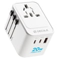 thumbnail image 1 of Adaptador de viaje decable universal con 2 USB-C (PD de 20 W) y 1 USB-A, 1 of 7