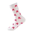 thumbnail image 5 of Uaswgudfs Valentine's Day Socks Couple Socks Unisex Crew Socks - Red Ribbon Print Knit Socks for Men & Women, Valentine’s Gift Socks, Stylish Casual Daily Wear Socks, 5 of 5