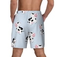 thumbnail image 3 of Sigee Cute Farm Cow Print Mens Swim Trunks with Compression Liner Quick Dry Swim Stretch Beach Shorts with Pockets,S-3XL, 3 of 7