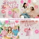 thumbnail image 5 of Decoración de cumpleaños, pancarta de feliz cumpleaños precolgada con bola de panal, decoración de fiesta de feliz cumpleaños para mujeres y niñas., 5 of 5