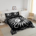 thumbnail image 3 of Erosebridal Boho Damask Bedding Full Comforter Set, Psychedelic Astrology Down Comforter, Hippie Sun Decor, Reversible, 3 of 8