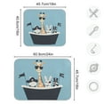 thumbnail image 5 of Yayeee Dish Drying Mat for Kitchen Counter Ultra Absorbent Easy Clean Pad 18x16", Pirate Animals, 5 of 7