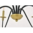 thumbnail image 4 of Elegant Lighting LD5006D36MB 19 x 36 Po. Rohan Lustre Noir Mat 6 Lumières, 4 of 10