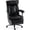 Black, variant on Delmango Executive Office Chair for Big & Tall, USB Charging Port, PU Leather High Back with Footrest, 420lbs Capacity, Electric Recline, Black