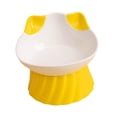 thumbnail image 2 of para gatos, dispensador de alimentación y bebida antideslizante inclinable,  para pies Amarillo Zulema  Dispensador de cuencos para mascotas, 2 of 8