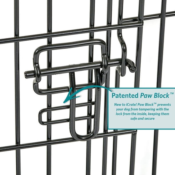 MidWest iCrate Double-Door Folding Dog Crate with Divider Panel