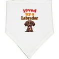 thumbnail image 2 of Inktastic Labrador Chocolate Lab Baby Bandana Bib, 2 of 4