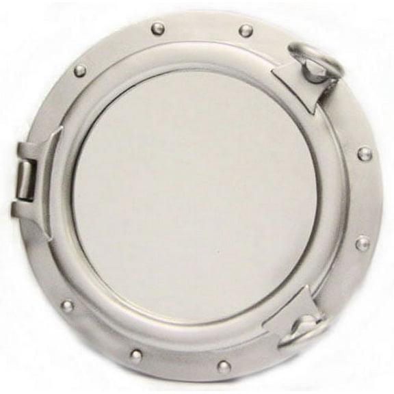 24" Porthole Mirror Silver finish